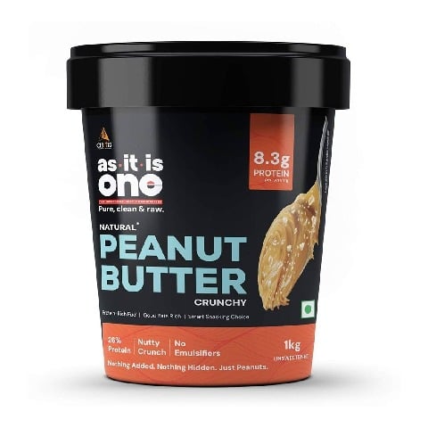 AS-IT-IS Nutrition Peanut Butter,  1 kg  Crunchy 