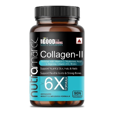 1 - NutraMarck Collagen II 6X, 90 capsules Unflavoured