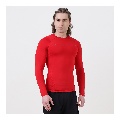 MuscleBlaze Air Tech Compression MuscleTee Full Sleeve, Medium Red