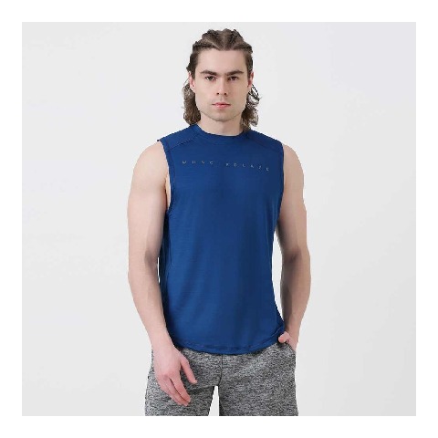 1 - MuscleBlaze Delt Tank,  Medium  Teal Blue 