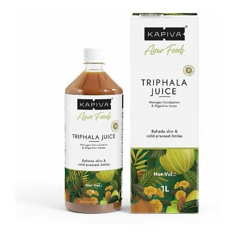 1 - Kapiva Triphala Juice (Natural Laxative),  Unflavoured  1 L 