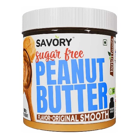 1 - Savory Sugar Free Peanut Butter,  900 g  Original Smooth 