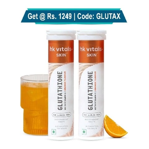 HealthKart HK Vitals Glutathione Effervescent,  Orange  30 tablet(s) 