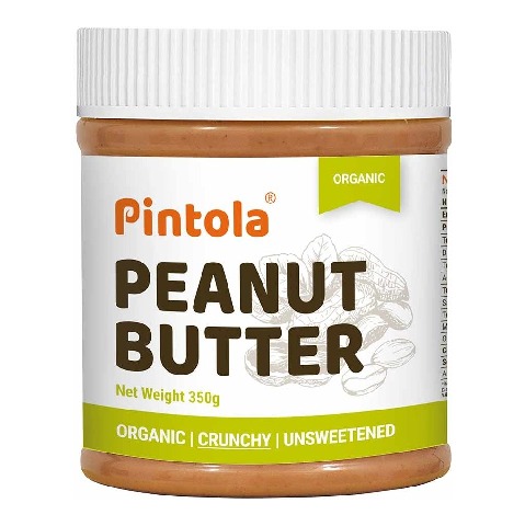 1 - Pintola Organic Peanut Butter,  0.350 kg  Crunchy 