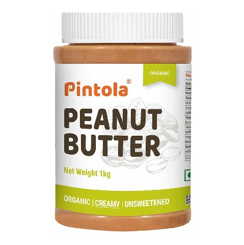 1 - Pintola Organic Peanut Butter,  1 kg  Creamy 