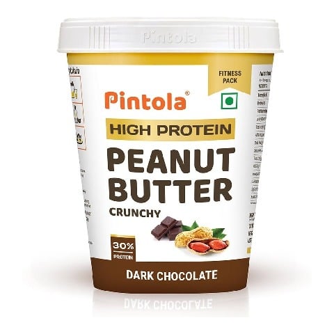 1 - Pintola High Protein Peanut Butter, 0.510 kg Dark Chocolate Crunchy