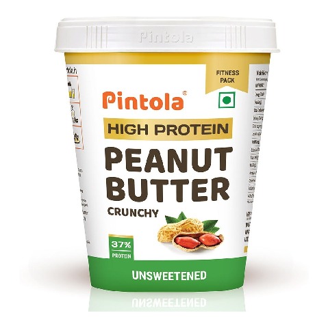 1 - Pintola High Protein Peanut Butter,  0.510 kg  Unsweetened Crunchy 