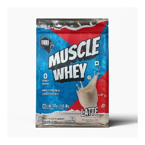 1 - Gibbon Nutrition Muscle Whey, 2.2 lb Latte