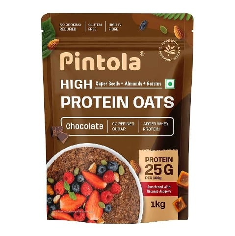 1 - Pintola High Protein Oats,  1 kg  Dark Chocolate 
