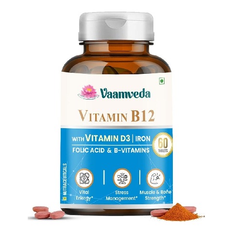 Vaamveda Vitamin B12,  60 tablet(s)  Methylcobalamin Methyl Supplements 
