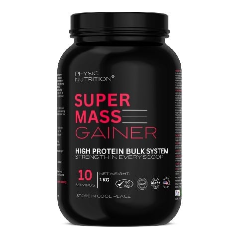 1 - Physic Nutrition Super Mass Gainer,  2.2 lb  Vanilla 