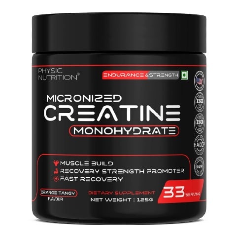1 - Physic Nutrition Micronized Creatine Monohydrate,  Orange Tangy  0.275 lb 