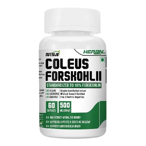 1 - NutriJa Coleus Forskohlii Extract 500mg,  60 capsules  Unflavoured 
