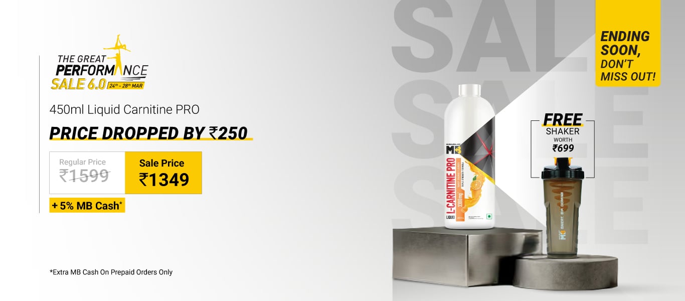 Ending Soon: 450ml Liquid L-Carnitine Pro @ 1349 + Free Shaker + 5% MB Cash