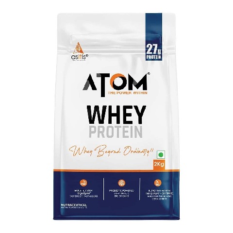 1 - AS-IT-IS Nutrition ATOM Whey Protein with Enzymes, 4.4 lb Mocha Cappuccino