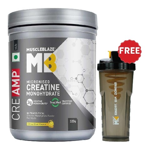 MuscleBlaze Creatine Monohydrate CreAMP,  Citrus Blast  0.71 lb 