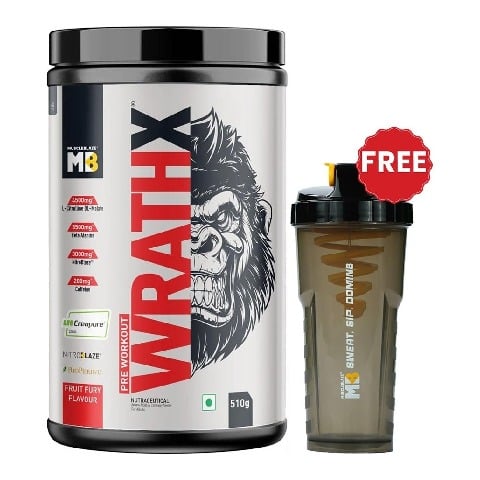 MuscleBlaze Pre Workout WrathX,  1.12 lb  Fruit Fury 