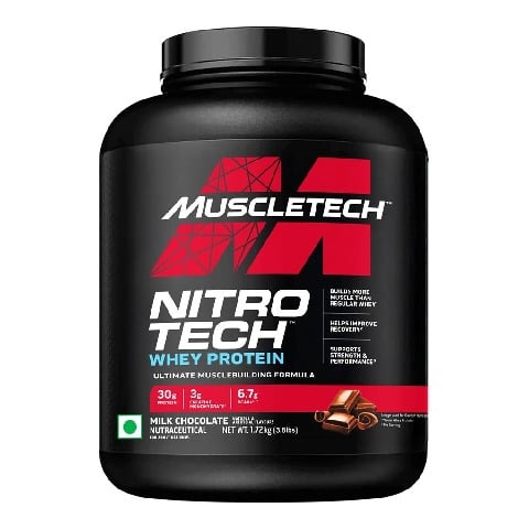 1 - MuscleTech NitroTech Whey Protein,  3.8 lb  Milk Chocolate 