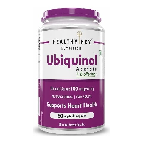1 - HealthyHey Nutrition Ubiquinol Acetate,  60 capsules 