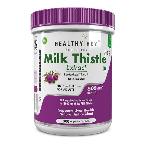 1 - HealthyHey Nutrition Milk Thistle Extract,  300 veggie capsule(s) 