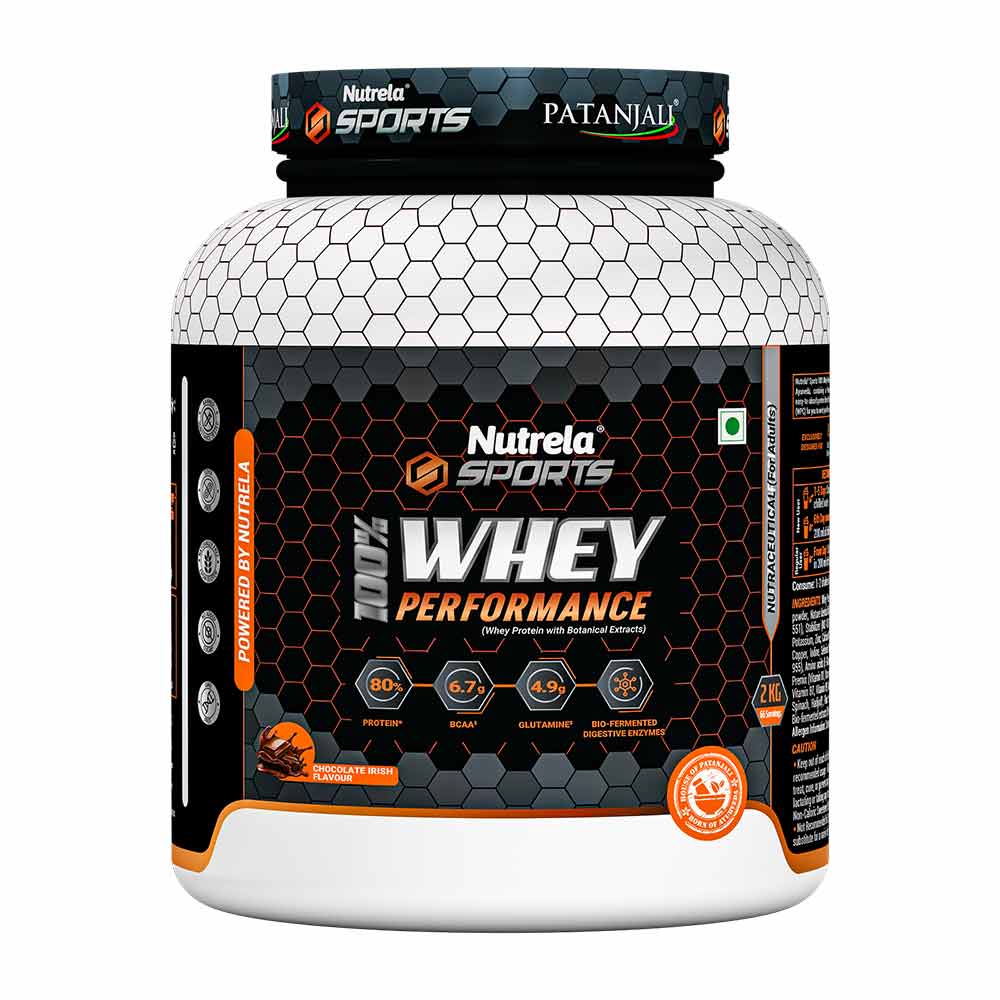 Nutrela Sports Patanjali 100% Whey Performance, 4.4 lb Chocolate Irish-picture-14