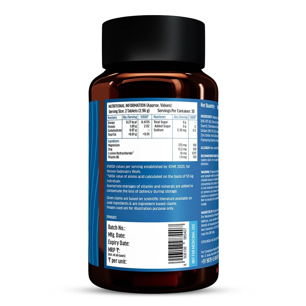 4 - HK Vitals ZMA,  60 tablet(s)  Unflavoured