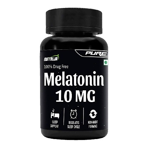1 - NutriJa Melatonin 10mg,  60 capsules  Unflavoured 