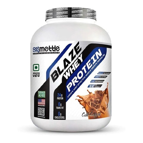 1 - Getmymettle Blaze Whey Protein, 4.4 lb Cold Coffee
