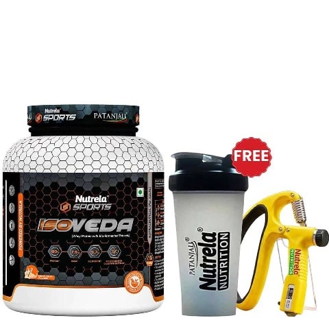 Nutrela Sports Patanjali Isoveda Whey Protein Isolate,  4.4 lb  Malai Kulfi 