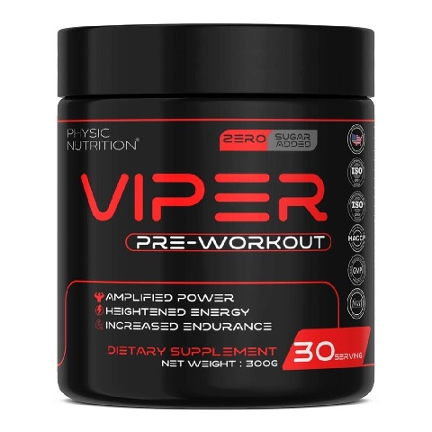 1 - Physic Nutrition Viper Pre Preworkout, 0.66 lb Orange