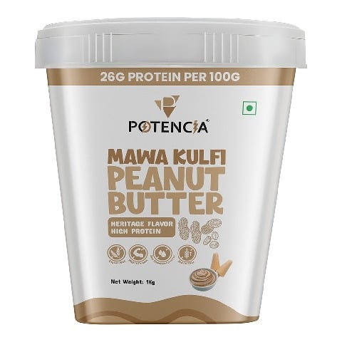 1 - Potencia Mawa Kulfi Peanut Butter,  1 kg  Heritage Flavour High Protein 