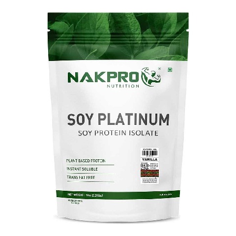 1 - Nakpro Vegan Platinum Soy Protein Isolate,  2.2 lb  Vanilla 