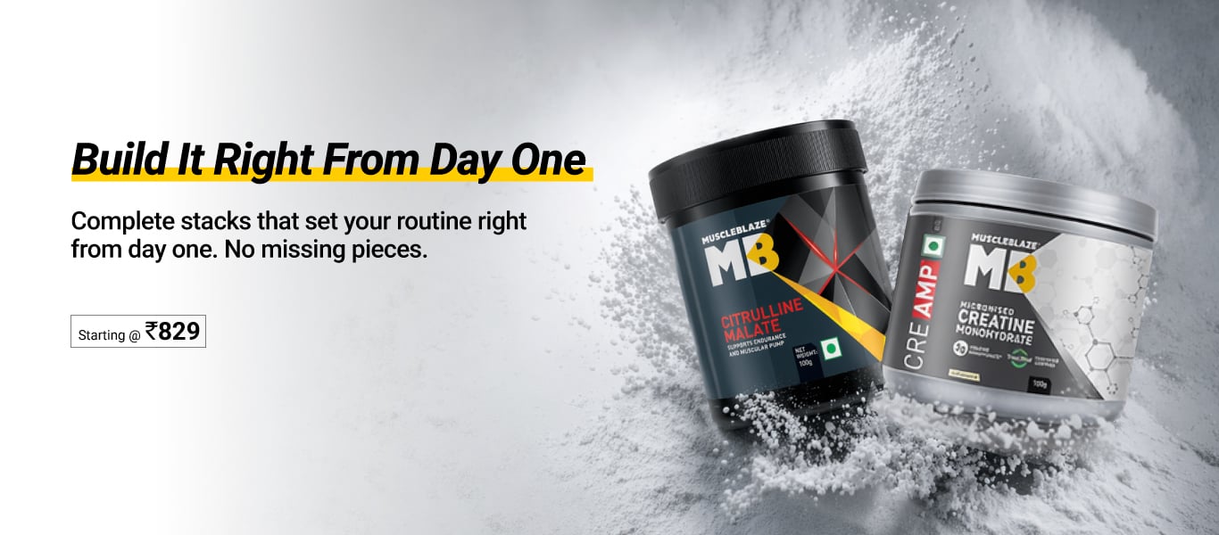 Bestselling Fitness Stacks - Starting @ Rs. 829