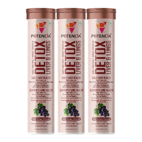 1 - Potencia Detox Liver & Lungs Effervescent Wild Grape, 45 tablet(s)