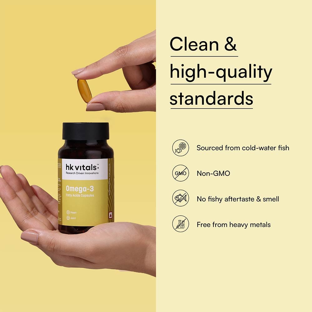 9 - HK Vitals Omega-3 1000mg with 180mg EPA & 120mg DHA,  90 capsules