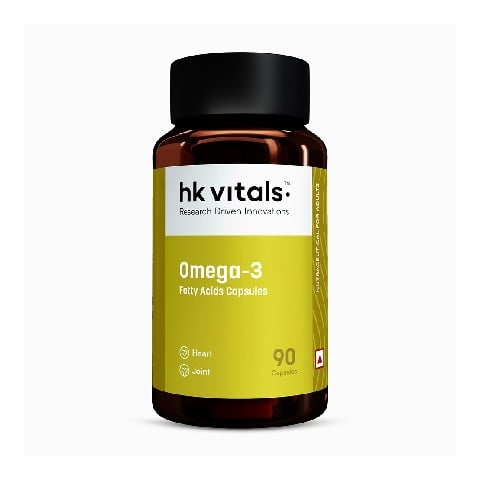 2 - HealthKart HK Vitals Omega 3 1000mg with 180mg EPA and 120mg DHA,  90 capsules 