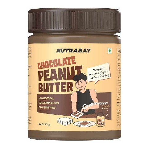 1 - Nutrabay Foods Chocolate Peanut Butter,  400 g  Chocolate Intense, Creamy 