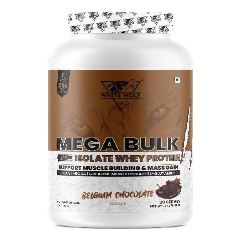 1 - White Wolf Mega Bulk,  6.6 lb  Belgium Chocolate 