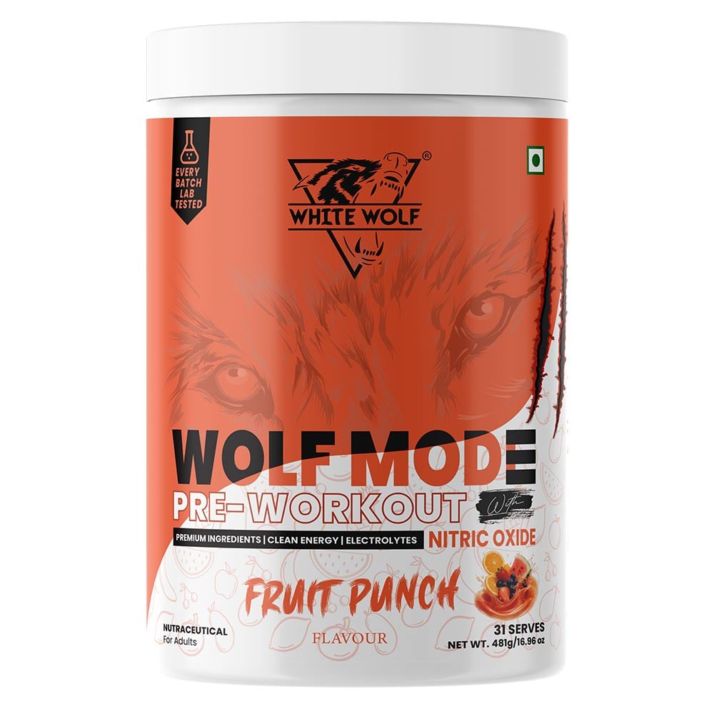 White Wolf Pre-Workout Wolf Mode, 1.06 lb Fruit Punch-picture-17