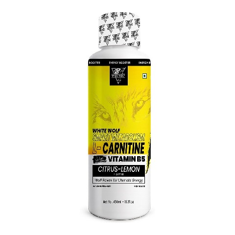 1 - White Wolf L-Carnitine with Vitamin B5, 450 ml Citrus Lemon