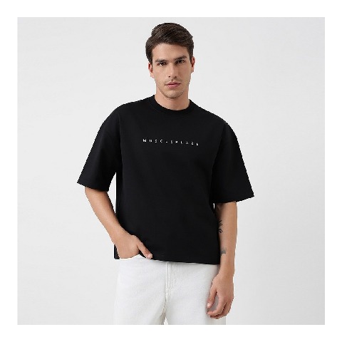 1 - ZVERSE NOCAP Oversize Tee, Small Black Riot