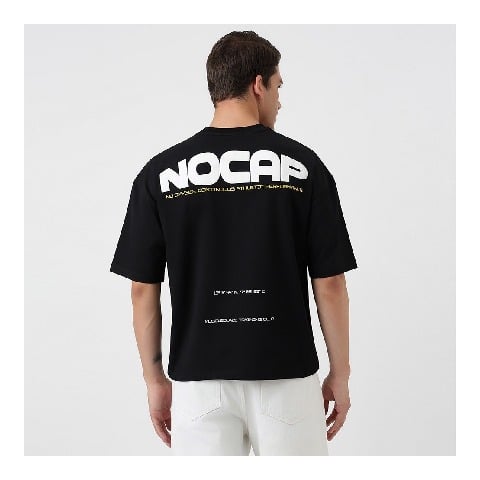 3 - ZVERSE NOCAP Oversize Tee, Medium Black Riot