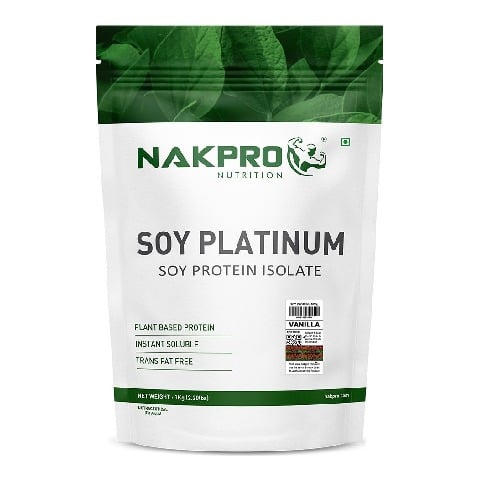 1 - Nakpro Vegan Platinum Soy Protein Isolate,  2.2 lb  Vanilla 