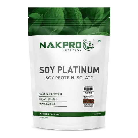 1 - Nakpro Vegan Platinum Soy Protein Isolate,  2.2 lb  Mango 
