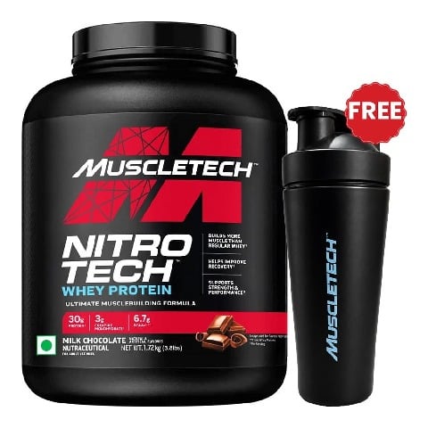 MuscleTech NitroTech Whey Protein,  3.8 lb  Milk Chocolate 