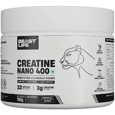 1 - BeastLife Creatine Nano 400,  Unflavoured  0.22 lb 