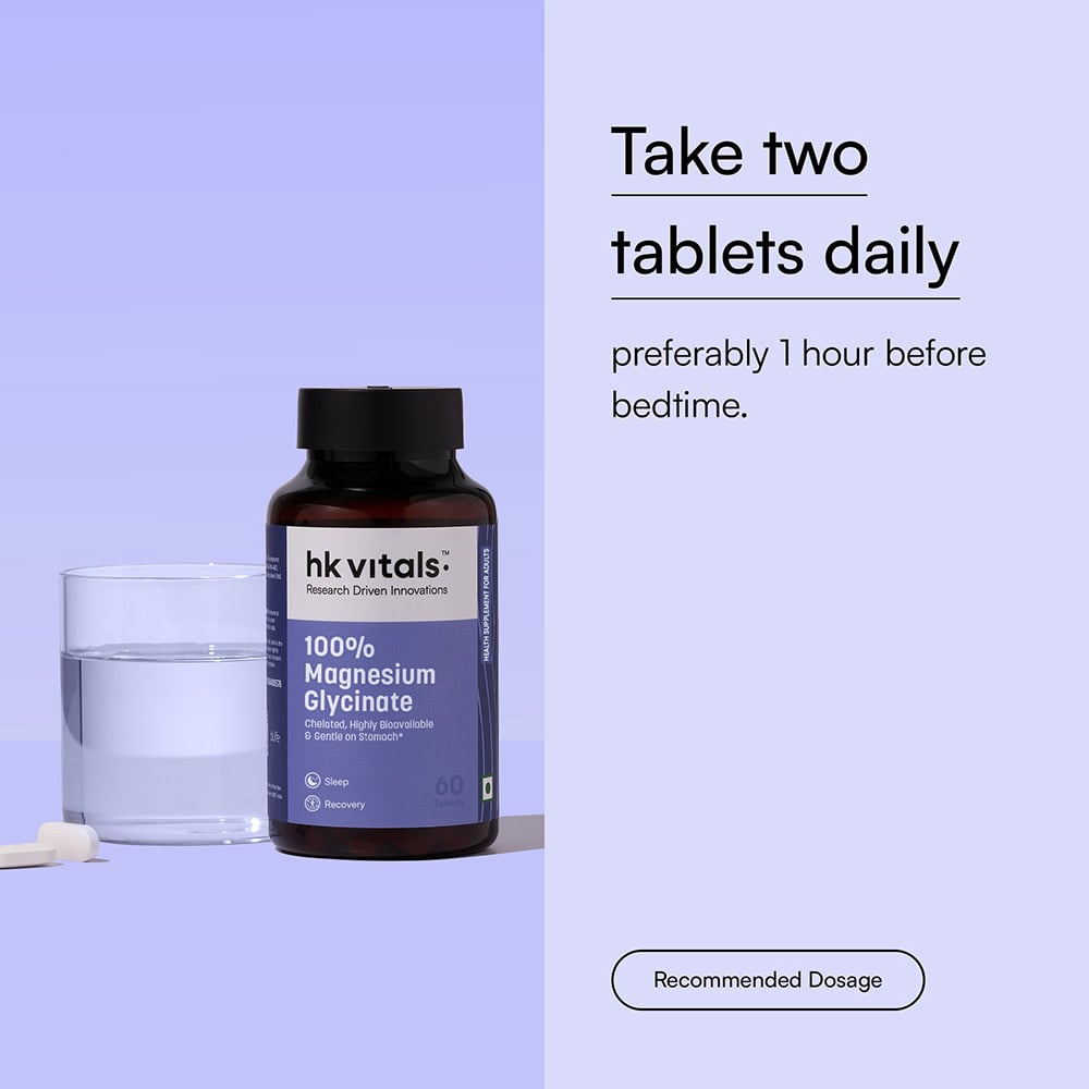 9 - HK Vitals 100% Magnesium Glycinate,  60 tablet(s)