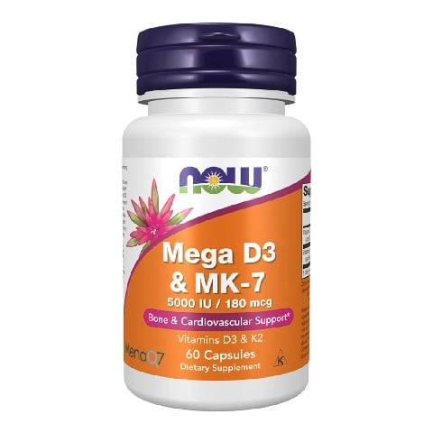 1 - Now Mega D3 & MK-7, 60 capsules Unflavoured