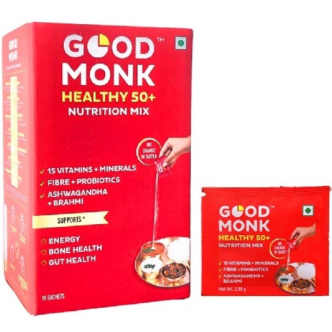 1 - Good Monk Healthy 50+ Nutrition Mix, Unflavoured 15 sachets/pack
