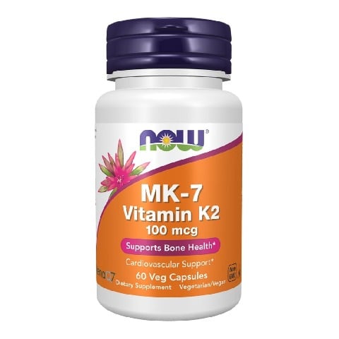 1 - Now MK-7 Vitamin K-2 (100mcg),  Unflavoured  60 veggie capsule(s) 